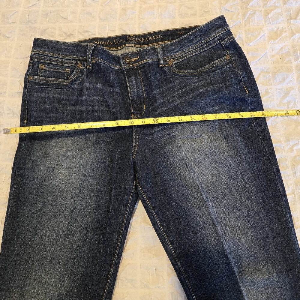 Vintage Simply Vera Wang Jeans – Size 14, Button Pocket Detail - Picture 13 of 15